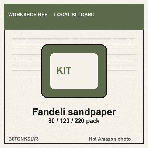 Fandeli Multi-Purpose Sandpaper Assortment (80 / 120 / 220) product